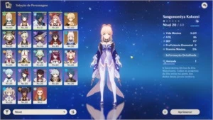 AR38 Kokomi C1 + Jean + Orgulho Celestial + Yanfei C4 - Genshin Impact
