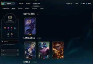 Conta League of Legends season 3 LOL