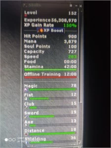 MS 307, RP 223, ED 216 (ML 92), EK 160, ED 152 PVP e BR - Tibia