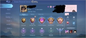 Conta glória mítica mobile legends