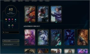 CONTA MESTRE - League of Legends LOL