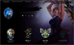 CONTA MESTRE - League of Legends LOL