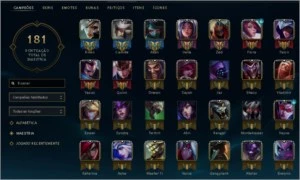 CONTA MESTRE - League of Legends LOL