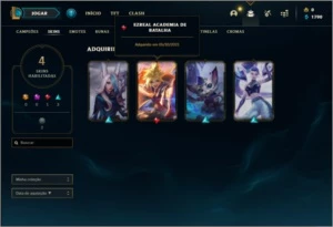 Conta platina 3 com 4 skins e 31 champs - League of Legends LOL