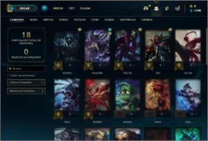Conta platina 3 com 4 skins e 31 champs - League of Legends LOL