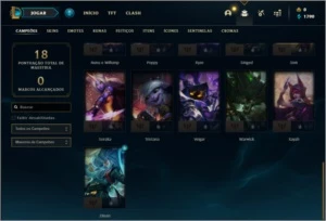 Conta platina 3 com 4 skins e 31 champs - League of Legends LOL