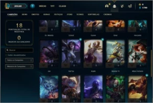 Conta platina 3 com 4 skins e 31 champs - League of Legends LOL