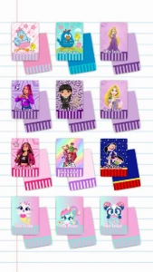 Arquivo Digital Capa de Caderno Brochura Menina - Outros