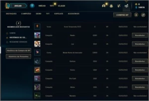 Conta Platina 4 com 26 Champs e 7 Skins - League of Legends LOL
