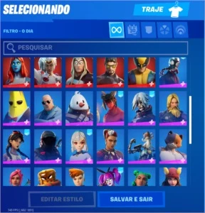 Conta de Fortnite com mais de 120 jogos na Epic