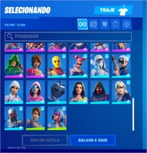 Conta de Fortnite com mais de 120 jogos na Epic