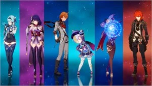 AR 55 (EULA, SHOGUN, CHILDE, DILUC, MONA, QIQI, ALOY) - Genshin Impact