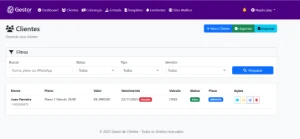 Gestor de Clientes Rastreamento Veicular –  cobrança Manual - Outros