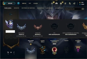 Conta prata 2 com TODOS os champs e 181 Skins + 1500 RP - League of Legends LOL