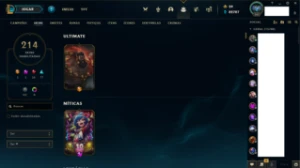 Conta LOL level 282 "Conta season 3" 214 Skins - League of Legends: Wild Rift LOL WR