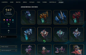 Conta league of legends 1562 SKINS LOL