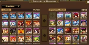 conta de summoners wars com varios nat 5