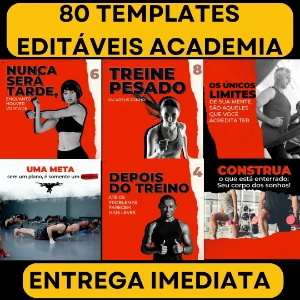 Pack Canva Academia - 80 Temas Editáveis Vol 1 - Others