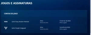 Conta Call of duty Vanguard com várias skins lendárias COD