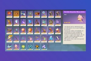15 Personagens 5, 11 Armas 5, Level 58 - Genshin Impact