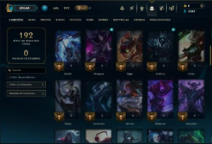 Diamante 2 com 65 Champs e 13 Skins - League of Legends LOL