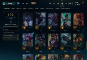 Diamante 2 com 65 Champs e 13 Skins - League of Legends LOL