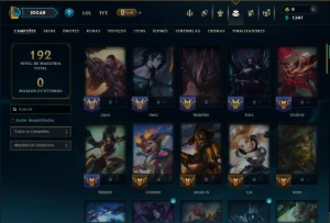 Diamante 2 com 65 Champs e 13 Skins - League of Legends LOL