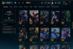 Diamante 2 com 65 Champs e 13 Skins - League of Legends LOL
