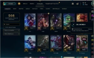 contalol prata2 mmralto 75campeoes 30skins/lendarias e clash - League of Legends