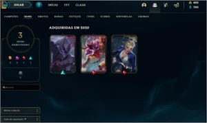 Conta LoL Gold IV | 3 skins barata - League of Legends