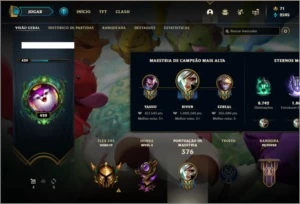 Conta ouro 4 com TODOS os champs, 189 skins e 1,6kk de riven - League of Legends LOL