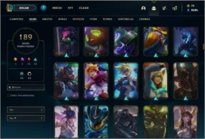 Conta ouro 4 com TODOS os champs, 189 skins e 1,6kk de riven - League of Legends LOL