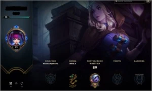 CONTA LOL UNRANKED NÍVEL 72 + 41 CAMPEÕES + 17 SKINS - League of Legends