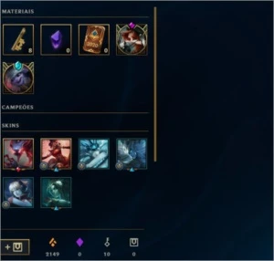 CONTA LOL UNRANKED NÍVEL 72 + 41 CAMPEÕES + 17 SKINS - League of Legends