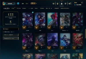 Esmeralda 2 com 55 Champs e 26 Skins - League of Legends LOL