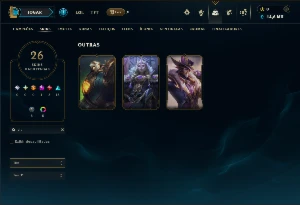 Esmeralda 2 com 55 Champs e 26 Skins - League of Legends LOL