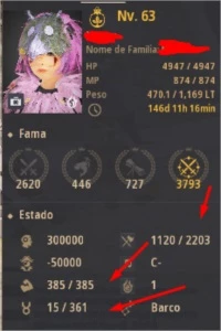 Mística 650gs com troca de nome de família e email - Black Desert