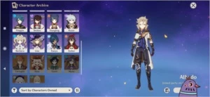 AR 43 4 personagem 5 star todos 4 estrela + bencao - Genshin Impact