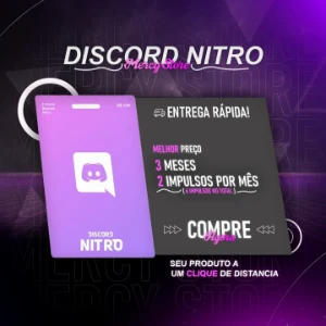 Discord Nitro Gaming 3 Mêses + 6 Impulsos [PROMOÇÃO] - Assinaturas e Premium
