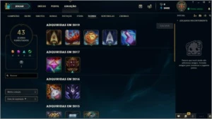 Conta Unranked + Ícones Antigos - League of Legends LOL