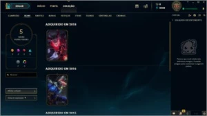 Conta Unranked + Ícones Antigos - League of Legends LOL