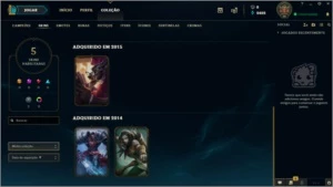 Conta Unranked + Ícones Antigos - League of Legends LOL