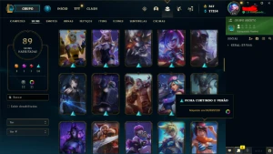 Conta de LoL - LVL 271 - 89 SKINS - League of Legends