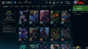 Conta de LoL - LVL 271 - 89 SKINS - League of Legends