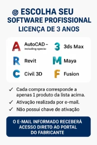 Autocad - Revit - Civil 3D por 3 anos -Lista no anuncio EDCP - Softwares and Licenses