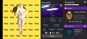 Conta avakin life com asa de ouro insígnia da moda