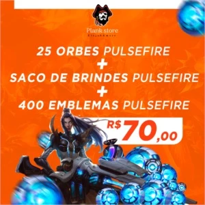 25x orbes + saco brinde pulsefire + 400 emblemas - League of Legends LOL