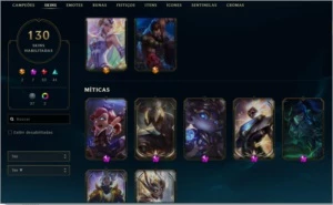 CONTA DE LOL COM KAYLE JUÍZA E 7 SKINS MÍTICAS - League of Legends
