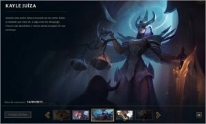 CONTA DE LOL COM KAYLE JUÍZA E 7 SKINS MÍTICAS - League of Legends