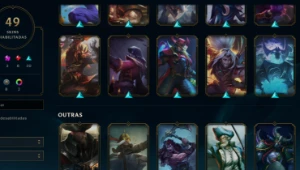 Conta com Aatrox prestígio 2.0  e Annieversário - League of Legends LOL